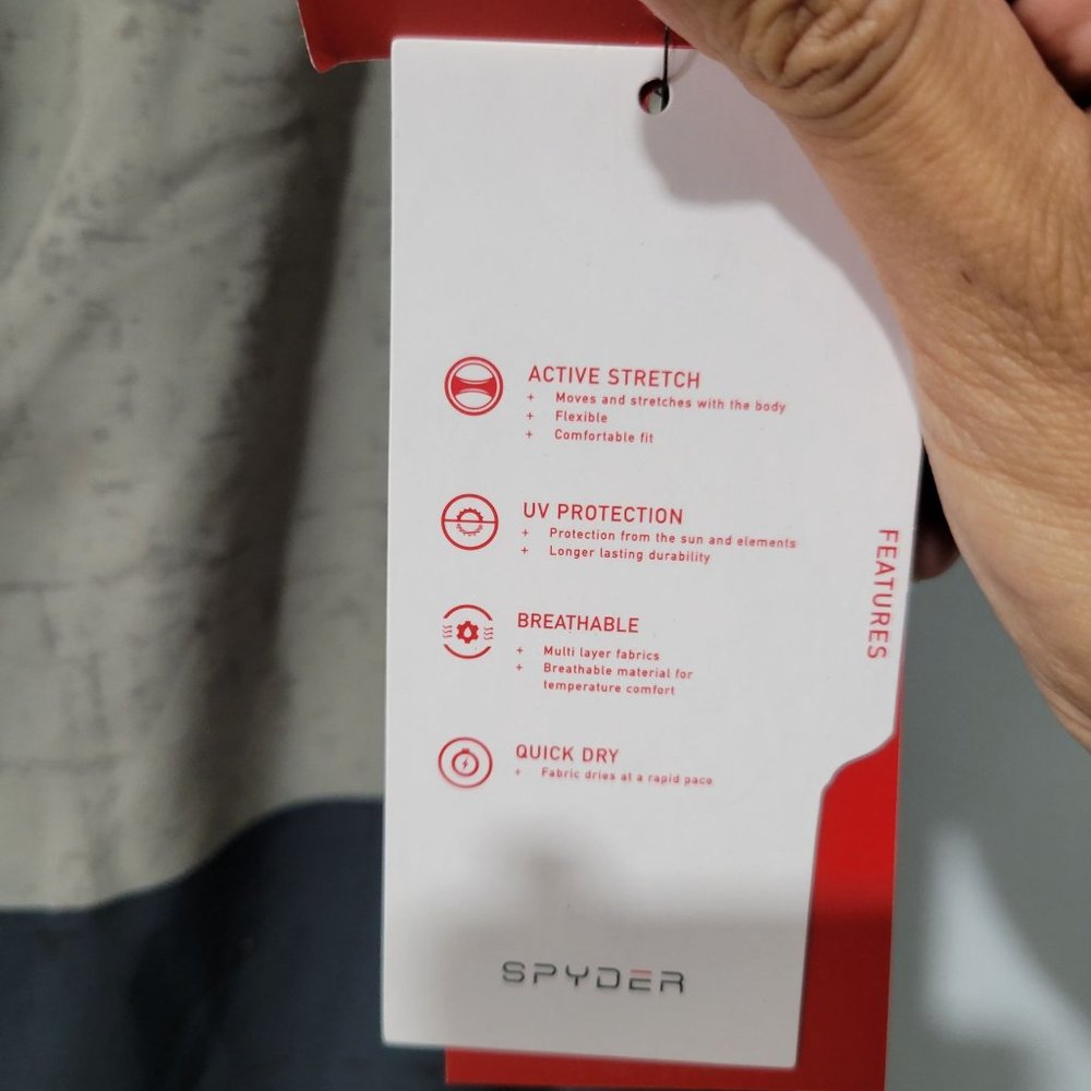 Spyder Men’s Hydro Series Hybrid Swim Shorts Size XXL Black/ Gray - Picture 4 of 4